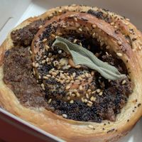 Sausage rolll at Okja in East London