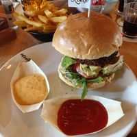 Bieten burger at Loetje Eindhoven in Eindhoven