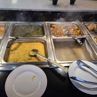 Food from buffet at Sigree Grill Indian Restaurant and Banquet in Addison