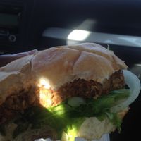 vegan burger at Ethereal Cupcakes and Coffee Shoppe in Hampton