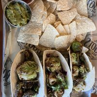 Brussels sprout tacos!  at Boots Bar & Grill in Medora