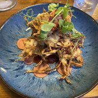  Celeriac and courgette fritters   at Gibson's Bistro in Cromer