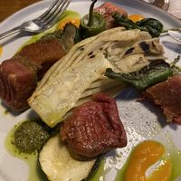 Beetroot gnocchi   at Gibson's Bistro in Cromer