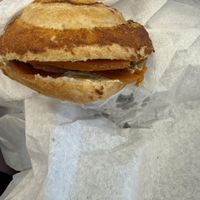 the fish burger was not so my taste   at VIE - Veganista / The LaLa - T3-F in Vienna