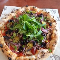 "Botanica" pizza without the cheese at pp Pizza Partisi Mutfak in Izmir