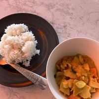 Vegan curry  at Mama's Thai Food in Koh Phangan