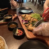 Hanoi fried dumpling cake prepared   at Hoang's Kitchen in Ho Chi Minh City
