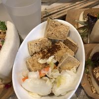 deep fried tofu with kimchi   at BAO DAO in Nantes