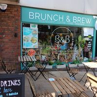 Falafel wrap, vegan smoothie bowl, falafel salad. at Brunch and Brew in Richmond Upon Thames