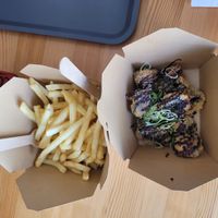 Fries + Mushroom Bites at Go Bao in Lagos