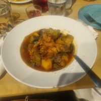 Local vegetable stew at "Pardalis" Le Petit Pardal in Fourni Korseon