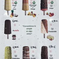 🌱 marked ice lolliess  at TeoAta Chocolate in Santiago De Compostela