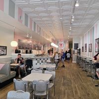 Inside view from entryway at Pav's Creamery in Cuyahoga Falls