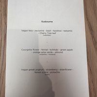 Vegan tasting menu and wines!  at Gusbourne in Ashford