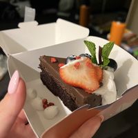 Chocolate and banana cake   at Here With Years in Hong Kong Island