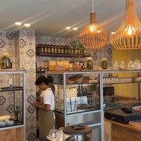 cozy inside  at Hummus Yossef in Koh Samui