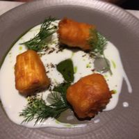 Beer battered Halloumi  at 1847 in Birmingham
