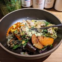 Buddha bowl at Ome Farm Kitchen in Tokyo