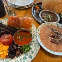 Vegan Bombay, chole puri, and porridge at Dishoom - Battersea in South West London