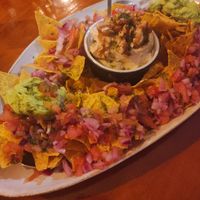 Nachos veganos at Beizos Gastrobar in Ribeira