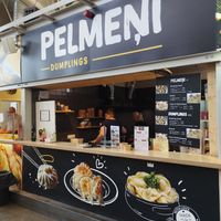 Food stall at Pelmeni Dumplings in Riga