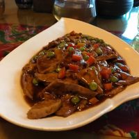 Fried Tofu with beans at Jue Shu - Five Foods Vegetarian in Chongqing