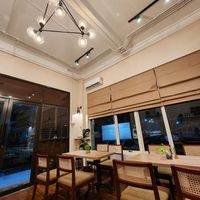 Tables at Gigi's Vegan Eatery in Tangerang