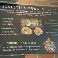 Menu at Panthere Verte - Plateau in Montreal