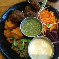 Falafel bowl at Panthere Verte - Plateau in Montreal