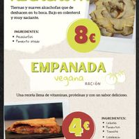 Artichoke heart & empanadas  at Defresh in A Coruna