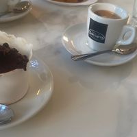 Granita di limone e cioccolato e macchiato di soya   at Amunì - Caffè e Sapori di Sicilia in Pescara