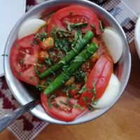 Curry dish at Delhi Darbar in Dushanbe