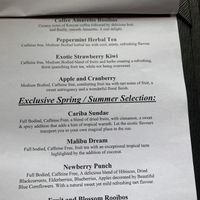 Tea menu   at Whittlebury Park Hotel & Spa  in Towcester