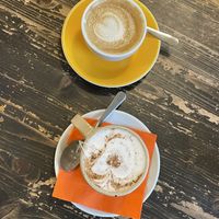 Cappuccino & chai latte  at Bar al Vecchio Tram in Udine