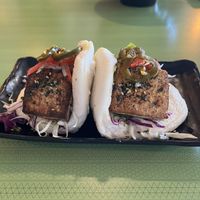 Smoked Tofu Hirara Buns    at I Luv Dumplings in Honokaa
