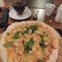 Vegan pizza at Matteo's in Seaton Carew at Matteo's in Hartlepool