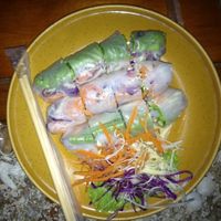 Vietnamese spring rolls  at Radiance Restaurant in Koh Samui