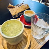 Matcha latte  at Panistas Inconformistas del Pan in Santander