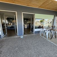 Plenty of seating inside and out   at Sisterhood Coffee in Palm Beach