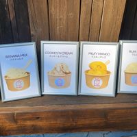 Flavors at Happy Ice Cream in Hayama