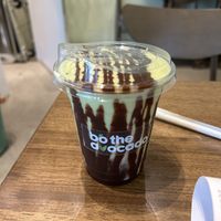 Dark chocolate avocado smoothie with almond milk  at Bo The Avocado in Kuala Lumpur