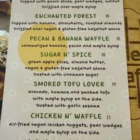 Ⓥ options   at WaffleLand Cafe in Vancouver