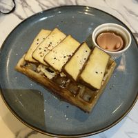 Smoked Tofu Lover   at WaffleLand Cafe in Vancouver