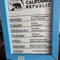 Specials  at California Republic in Sydney