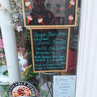 Vegan menu at Lake District Desserts in Ulverston