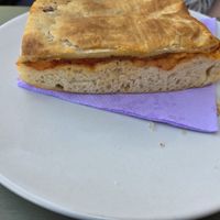 Pizza focaccia at Pasticceria Vegana Biologica La Magnolia in Verona