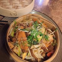 Udon Nudeln mit Gemüse, Seitan und Tofu at A&E Restaurant in Wolfenbuettel