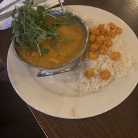Red Thai curry  at The Summerhouse Pub  in Weston-super-mare