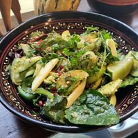 Vegan salad at La Forêt Café in Leicester