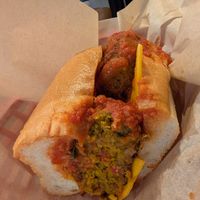 Meatball sub at Sharkie's in Woodstock